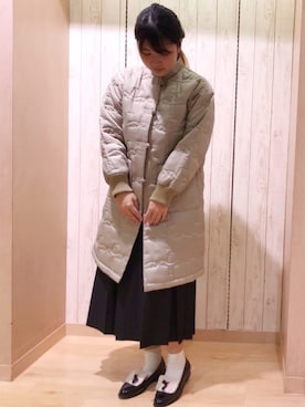 「POU DOU DOU（プードゥドゥ）のアイテム（その他アウター）」を使った、くまがいさん（レディース・163cm）の冬コーディネート