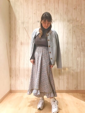 「POU DOU DOU（プードゥドゥ）のアイテム」を使った、くまがいさん（レディース・163cm）の冬コーディネート