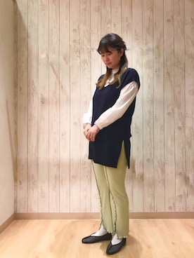 「pou dou dou」｜くまがいさん（レディース・163cm）の春コーディネート