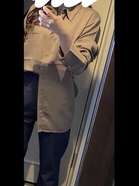 「MOUSSY（マウジー）のアイテム（その他トップス、ベージュ系）」を使った、liiiiisa30さん（レディース・160cm）の秋コーディネート