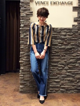 ざわわさん（レディース・158cm）の春コーディネート