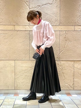 市川珠萌さん（レディース・162cm）の冬コーディネート