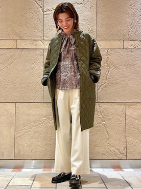 市川珠萌さん（レディース・162cm）の冬コーディネート