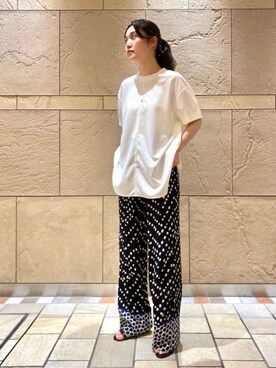 市川珠萌さん（レディース・162cm）の夏コーディネート