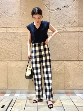 市川珠萌さん（レディース・162cm）の夏コーディネート