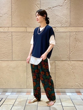 市川珠萌さん（レディース・162cm）の夏コーディネート