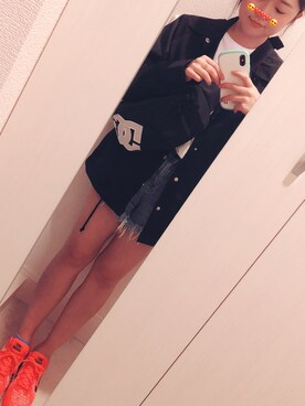 「DC（ディーシー）のアイテム（バッグ）」を使った、きょうかさん（レディース・158cm）の夏コーディネート