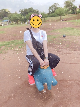 「DC（ディーシー）のアイテム（バッグ）」を使った、きょうかさん（レディース・158cm）の夏コーディネート