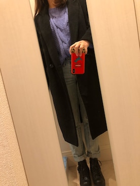 「URBAN RESEARCH（アーバンリサーチ）のアイテム（チェスターコート）」を使った、きょうかさん（レディース・158cm）の冬コーディネート