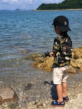 「魚釣り」｜ジョウさん（キッズ・100cm）の夏コーディネート