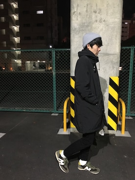 「coen（コーエン）のアイテム（ナイロンジャケット）」を使った、ぱんだくんさん（メンズ・173cm）の冬コーディネート