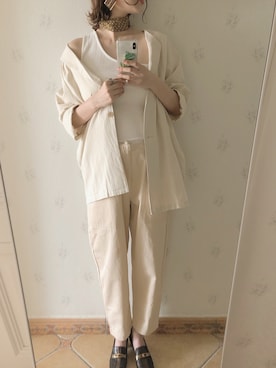 「日系休闲」｜「アイテム（アクセサリー）」を使った、LOooove   ffさん（レディース・173cm）の夏コーディネート