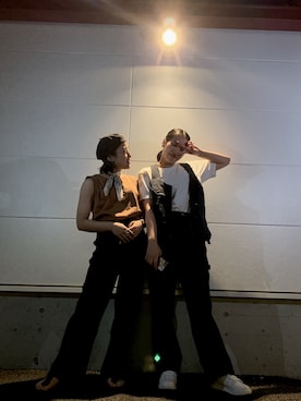 「e.r.g*（イーアールジー）のアイテム（トップス）」を使った、hiyori:-)さん（レディース・153cm）の夏コーディネート