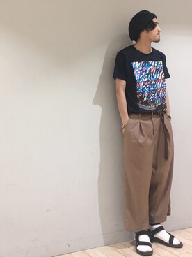 「JUNRED（ジュンレッド）のアイテム（ハンチング/ベレー帽）」を使った、kokiさん（メンズ・170cm）の夏コーディネート