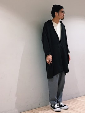 「JUNRED（ジュンレッド）のアイテム（ニットキャップ/ビーニー）」を使った、kokiさん（メンズ・170cm）の秋コーディネート