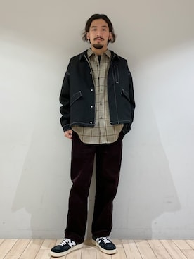 「アイテム（ブルゾン）」を使った、kokiさん（メンズ・170cm・20代）の秋コーディネート