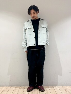 「アイテム（ブルゾン）」を使った、kokiさん（メンズ・170cm・20代）の冬コーディネート