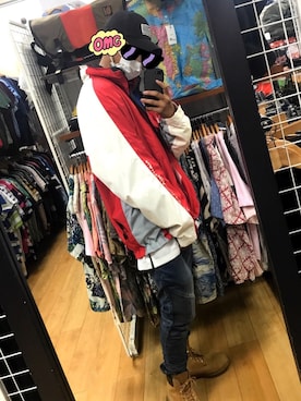 「Alpha Industries（アルファインダストリーズ）のアイテム（帽子）」を使った、TIE_Tuさん（メンズ・170cm）の夏コーディネート