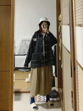 「:CHOCOOLATEのアイテム（ジャケット/アウター）」を使った、西瓜酱さん（レディース・163cm）の秋コーディネート