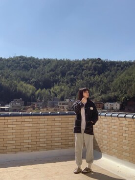 「:CHOCOOLATEのアイテム（ジャケット/アウター）」を使った、西瓜酱さん（レディース・163cm）の冬コーディネート