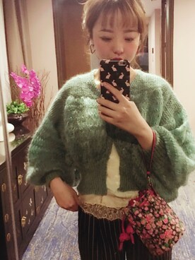 「MERCURYDUO（マーキュリーデュオ）のアイテム（キャミソール）」を使った、妮妮さん（レディース・163cm）の春コーディネート