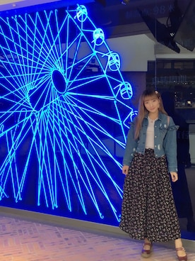 「Honeys（ハニーズ）のアイテム（チノパンツ）」を使った、奶茶小公主さん（レディース・168cm）の夏コーディネート