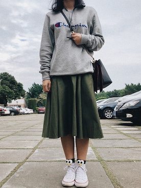 「school」｜「アイテム（その他シューズ）」を使った、Rebaccaaaaさん（レディース・163cm）の冬コーディネート
