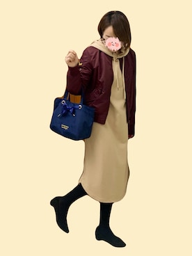 「passage mignon/flaneur（パサージュミニョンフラヌール）のアイテム」を使った、Peggyさん（レディース・160cm）の春コーディネート