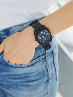 「NIXON（ニクソン）のTIME TELLER P CORP（アナログ腕時計）」を使った、NIXONさん（レディース・164cm）の秋コーディネート