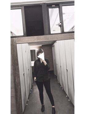 「Echo（エコー）のアイテム」を使った、Charlotteさん（レディース・168cm）の秋コーディネート