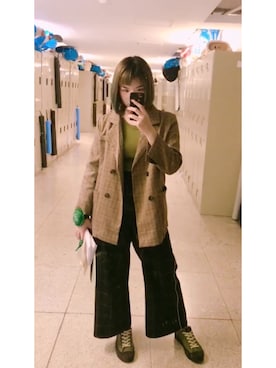 「アイテム（フォーマルスーツ/小物）」を使った、Charlotteさん（レディース・168cm・10代）の秋コーディネート