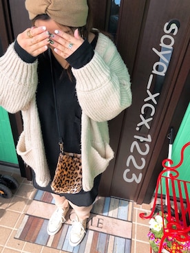 「着まわしコーデ」｜「アイテム（アクセサリー）」を使った、saya_xcx.1223さん（レディース・148cm）の春コーディネート
