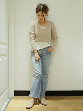 「MOHI（モヒ）のアイテム」を使った、HIROさん（レディース・164cm）の冬コーディネート