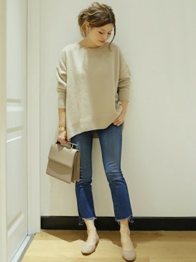 「MOHI（モヒ）のアイテム」を使った、HIROさん（レディース・164cm）の冬コーディネート