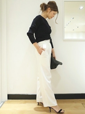 「CINOH（チノ）のアイテム」を使った、HIROさん（レディース・164cm）の冬コーディネート