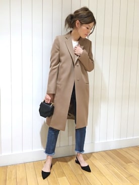 「M2MAlletier（エムツーマレティエ）のアイテム」を使った、HIROさん（レディース・164cm）の春コーディネート