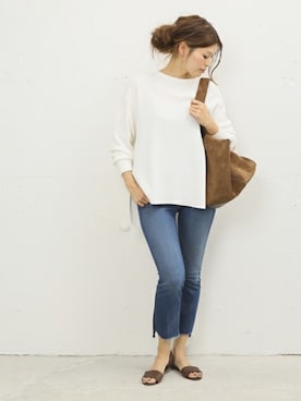 「mother（マザー）のアイテム」を使った、HIROさん（レディース・164cm）の春コーディネート