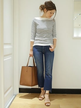 「mother（マザー）のアイテム」を使った、HIROさん（レディース・164cm）の春コーディネート