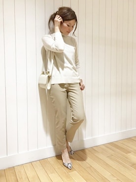 「M2MAlletier（エムツーマレティエ）のアイテム」を使った、HIROさん（レディース・164cm）の春コーディネート