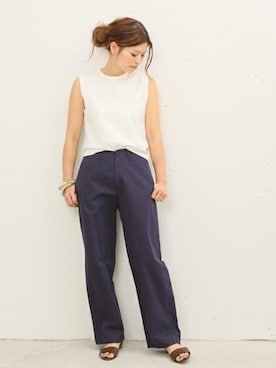 「CINOH（チノ）のアイテム」を使った、HIROさん（レディース・164cm）の春コーディネート