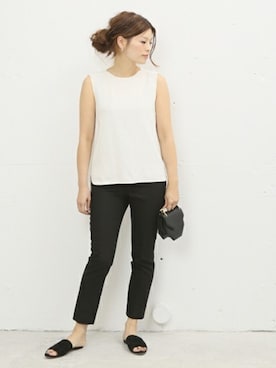 「M2MAlletier（エムツーマレティエ）のアイテム」を使った、HIROさん（レディース・164cm）の春コーディネート