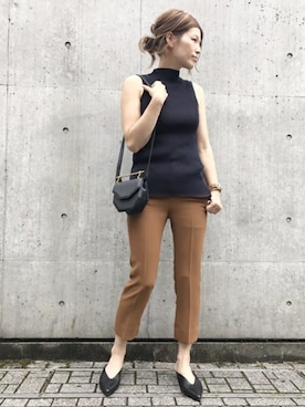 「M2MAlletier（エムツーマレティエ）のアイテム」を使った、HIROさん（レディース・164cm）の夏コーディネート