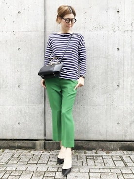 「NINA RICCI（ニナリッチ）のアイテム」を使った、HIROさん（レディース・164cm）の夏コーディネート