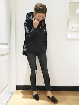 「THE RERACS（ザ・リラクス）のアイテム（ジャケット/アウター）」を使った、HIROさん（レディース・164cm）の夏コーディネート