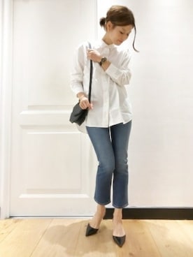 「M2MAlletier（エムツーマレティエ）のアイテム」を使った、HIROさん（レディース・164cm）の夏コーディネート