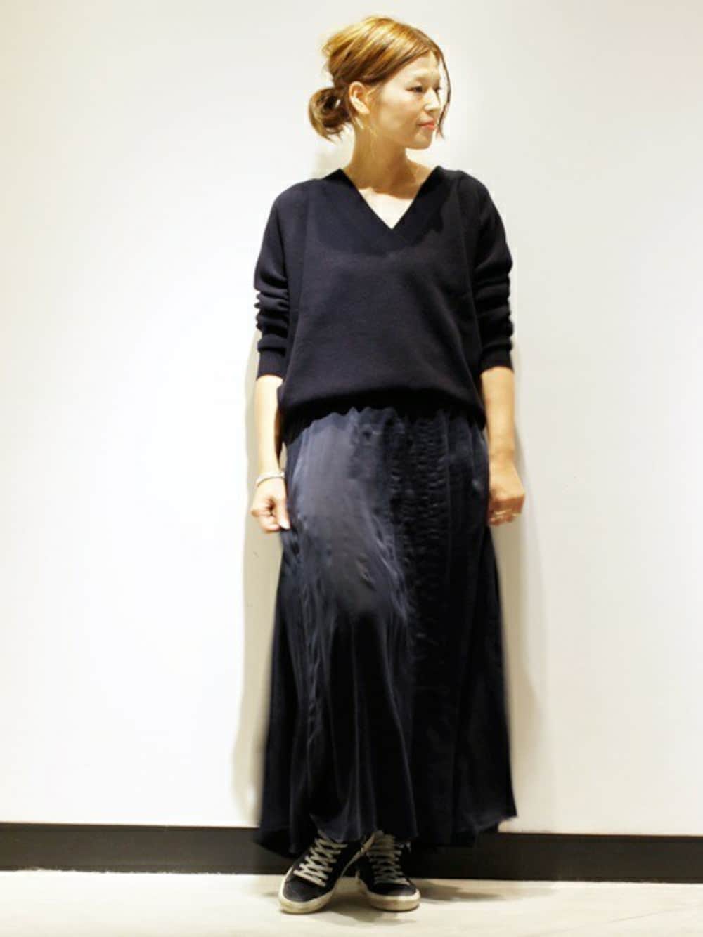 ドゥーズィエムクラス Silk レーヨン マキシスカート（DEUXIEME CLASSE  