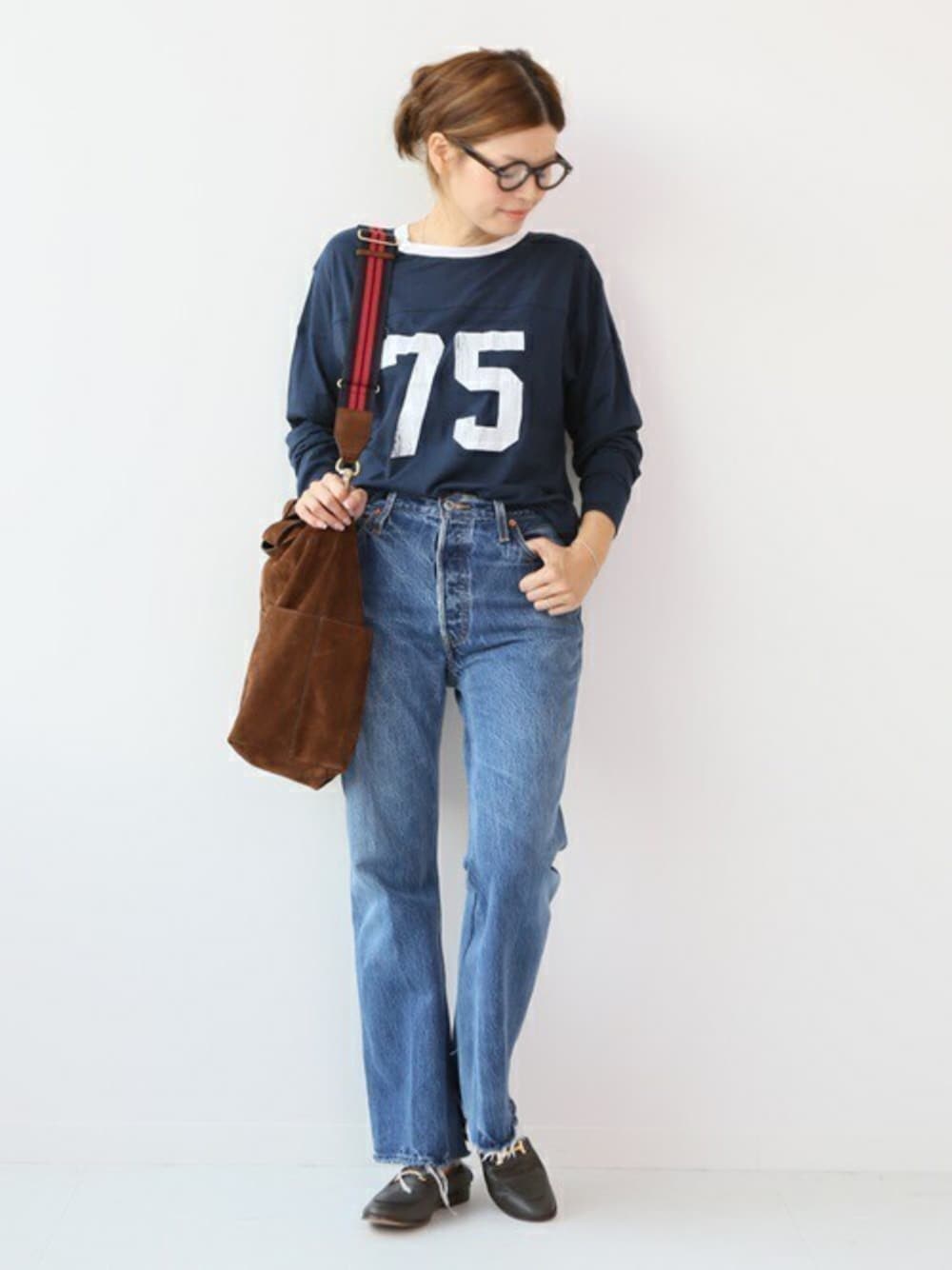 L&#39;Appartement DEUXIEME CLASSE - ドゥーズィエムクラス thridda 75 NO.Tシャツ カットソー ロゴ Deuxieme Classe（ドゥーズィエムクラス）の「thridda 75 NO.T