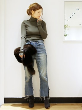 「PELLICO（ペリーコ）のアイテム」を使った、HIROさん（レディース・164cm）の秋コーディネート