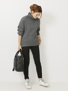 「LAVER（ラバー）のアイテム」を使った、HIROさん（レディース・164cm）の秋コーディネート