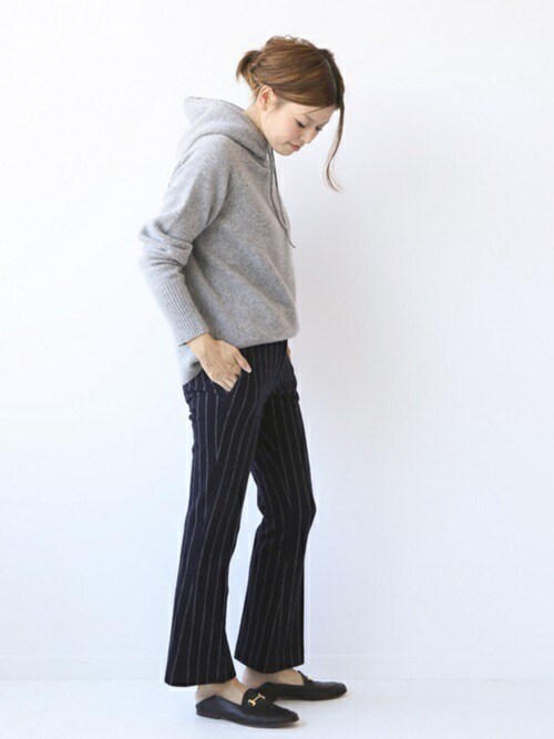 美品 ドゥーズィエムクラス CA5G フードパーカープルオーバー カシミヤ 黒 Deuxieme Classe（ドゥーズィエムクラス）の「CA5Gフードパーカープル